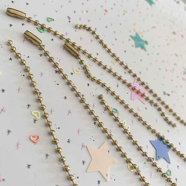 Cadena de bolitas "Dorado"