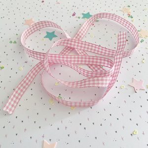 Lazo Vichy 10mm Rosa