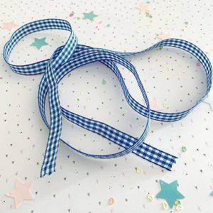 Lazo Vichy 10mm Azul Marino