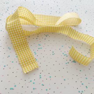 Lazo Vichy 25mm Amarillo