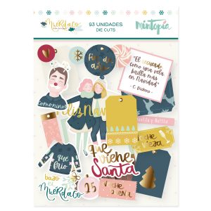 Die Cuts Muérdago tags y palabras con Foil