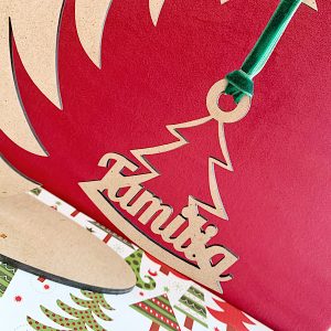 Bola Navidad Forma de Árbol