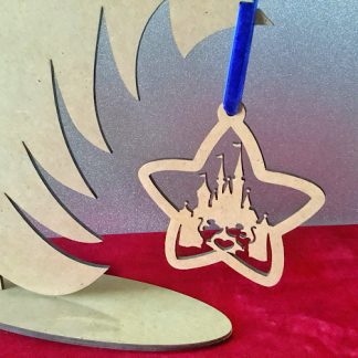 Bola Navidad Estrella Castillo Disney