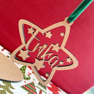 Bola Navidad Estrella Personalizada