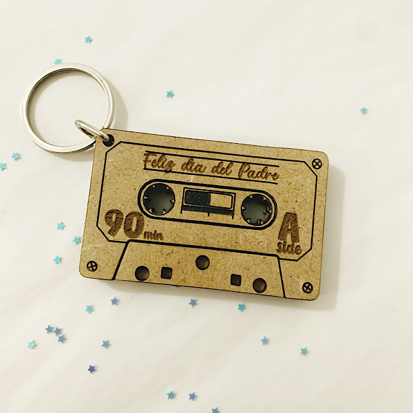 Llavero Cassette Spotify Mi Padre Mi Héroe