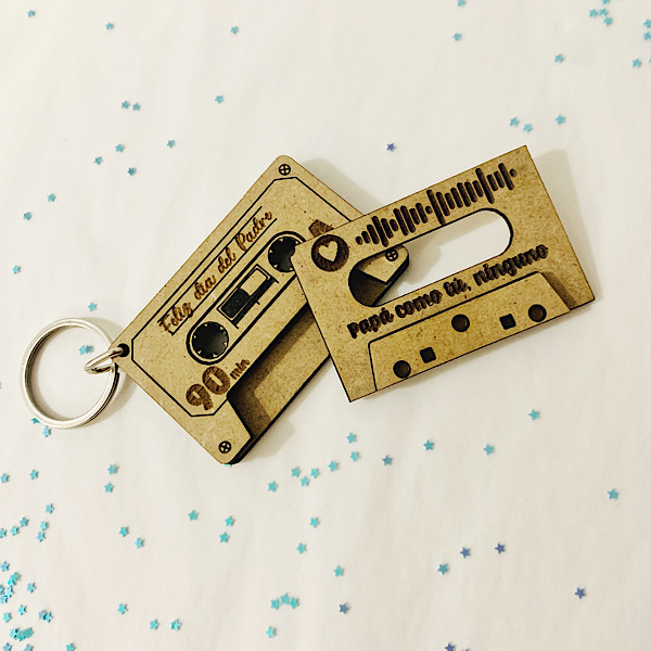 Llavero Cassette Spotify Mi Padre Mi Héroe - Imagen 2