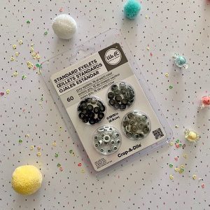 Eyelets Tono Oscuro - Blanco