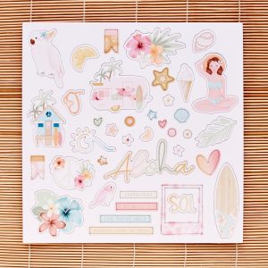 Chipboard 12"x12" Aloha de Mintopía