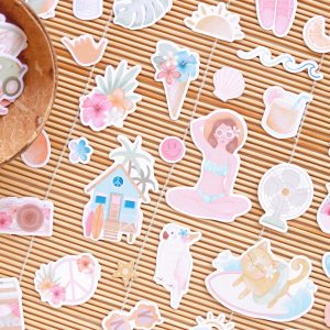 Die cuts ilustraciones Aloha de Mintopía