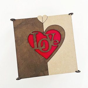 Caja corazón Love