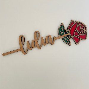 Rosa con nombre personalizado